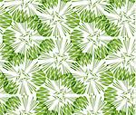 Greenery taraxacum seamless pattern background vector illustration. Spring color 2017, wallpaper design