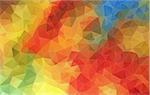 Horizontal Abstract 2D geometric colorful background for web design