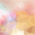 Abstract vector triangle background in bright colors
