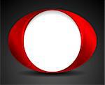 Abstract bright circle O shape logo design. Vector background