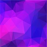 Purple abstract low-poly, polygonal triangular mosaic background for design concepts, wallpapers, posters, web, presentations and prints. Vector illustration.