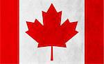 Canadian grunge flag vector design background