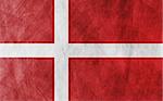 Danish grunge flag vector design background