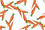 Seamless pattern with carrots. Vector illustration for stock