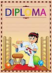 Diploma composition image 9 - eps10 vector illustration.