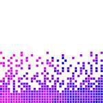 abstract vector square pixel mosaic background - violet