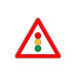 Road sign city traffic light vector