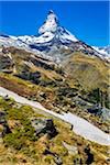 Scenic view along the Mark Twain Way from Riffelberg to Riffelalp in Zermatt, Switzerland