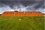 Old rusted warehouse on the Isle of Skye in Scotland, United Kingdom