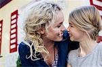 Mother and daughter enjoying being together outdoors