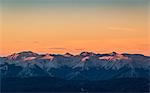 Sunset view of Andes mountain range, Nahuel Huapi National Park, Rio Negro, Argentina