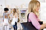 Women shopping in boutique