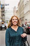 Portrait of woman on street