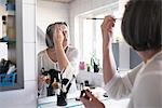 Woman doing make-up