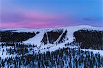 Winter mountains at sunrise