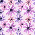 Seamless floral pattern. Watercolor
