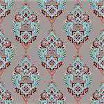 Vector damask seamless pattern background. Elegant luxury texture for wallpapers, backgrounds and page fill.