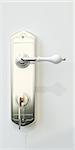 3d illustration of a door handle with door key