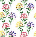 floral pattern of hydrangea, cute flowers