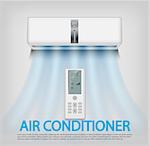 Air conditioner realistic isolated. vector illustration EPS 10