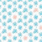 Palm Leaf Seamless Pattern. Vector Illustration of Hand Drawn Paint Tropical Plant Background.