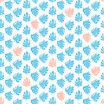 Tropical Natural Seamless Pattern. Vector Illustration of Hand Drawn Paint Summer Plant Background.