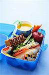 Close up of healthy food in lunch box