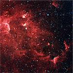 The North America nebula is an emission nebula in the constellation Cygnus, close to Deneb. Infrared view from NASA's Spitzer Space Telescope. Retouched image. Elements of this image furnished by NASA