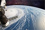 Hurricane Harvey, seen from the International Space Station. Elements of this image are furnished by NASA