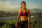 Runner training, Rio de Janeiro, Brazil