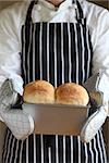 freshly baked homemade white bread