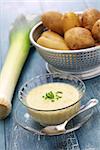 vichyssoise, cold potato soup, american summer cuisine