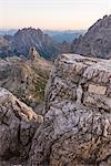 Sesto/Sexten, Dolomites, South Tyrol, province of Bolzano, Italy. View from the summit of Monte Paterno/Paternkofel