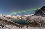 Northern lights at Bergsbotn,Berg,Senja,Norway,Europe