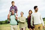 Family spending time together outdoors