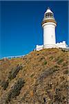 Cape Byron Lighthouse on a sunny day in Byron Bay in New South Wales, Australia