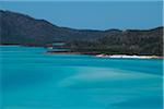 Turquoise waters of the Coral Sea at the Whitsunday Islands in Queensland, Australia