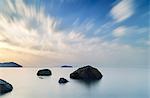 Long exposure of Lake Biwa at sunrise, Shiga Prefecture, Japan