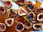 Roasted figs, overhead view