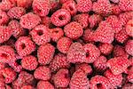 Fresh ripe raspberries background closeup. Food texture