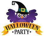 Halloween party sign theme image 2 - eps10 vector illustration.