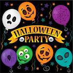 Halloween party sign topic image 2 - eps10 vector illustration.