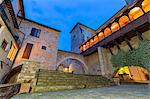 Europe, Italy, Umbria, Perugia district, Spello. Glimpse of the city