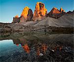 Drei Zinnen - Tre Cime di Lavaredo, Dolomites, South Tyrol, Italy.