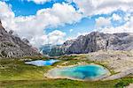 Summer view of Laghi dei Piani. Sesto Dolomites Trentino Alto Adige Italy Europe