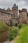 Fougeres, Brittany, France. The castle is one of the most famous castles of Brittany (northwestern France), as well as one of the most impressive of all Europe
