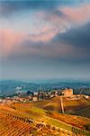Italy, Piedmont, Cuneo District, Langhe -Autumnal color at Grinzane Cavour