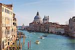 Venice,Veneto,Italy Classic view of Santa Maria Cathedral from the academy bridge