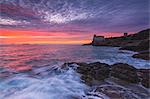 Italy, Europe, Boccale castle at sunset, province of Livorno, Tuscany.