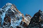 Detail of the peak of Monviso. Cozian Alps, Piedmont, Italy Europe